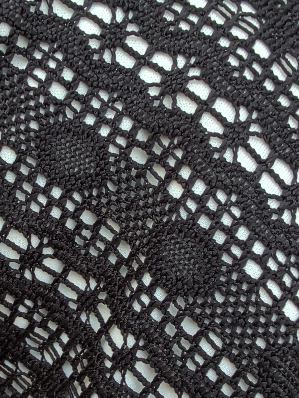 Worthington Black Crochet Lace Overlay Skirt - Picture 2 of 4
